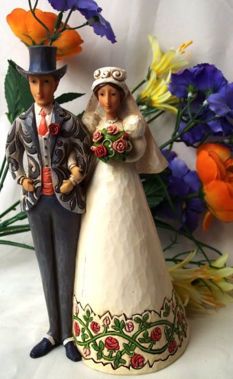 Jim Shore Bride & Groom Cake Topper