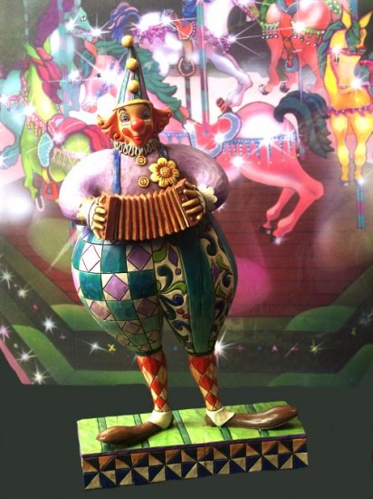 Jim Shore Clown "Squeezebox"