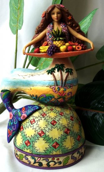 Jim Shore Mermaid With Fruit Platter