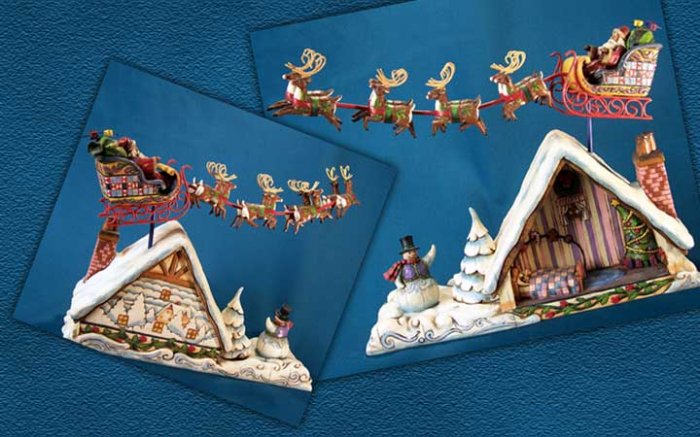 Jim Shore Roof top Santa