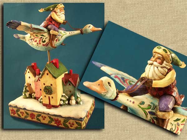 Jim Shore Riding Mallard Duck