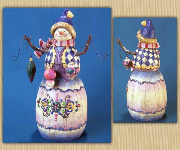 Jim Shore Snowman with Ornaments