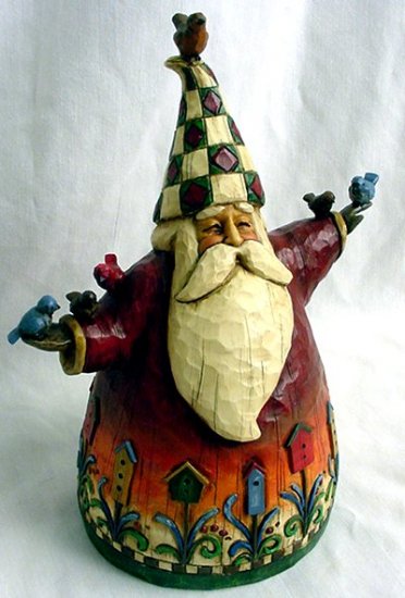Jim Shore Santa Holding Birds
