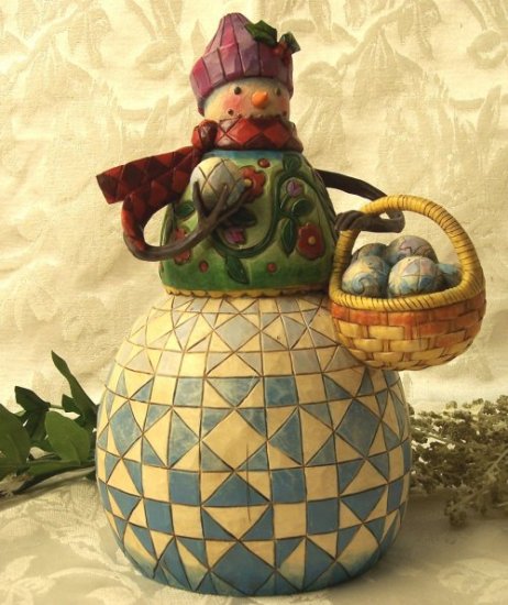 Jim Shore Snowman "Ready To Roll"