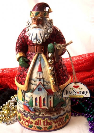 Jim Shore Santa Bells On Bobtail Ring