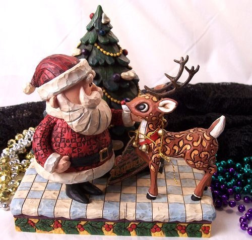 Jim Shore Santa & Rudolph