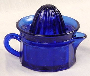 Colbolt Blue Glass Juicer