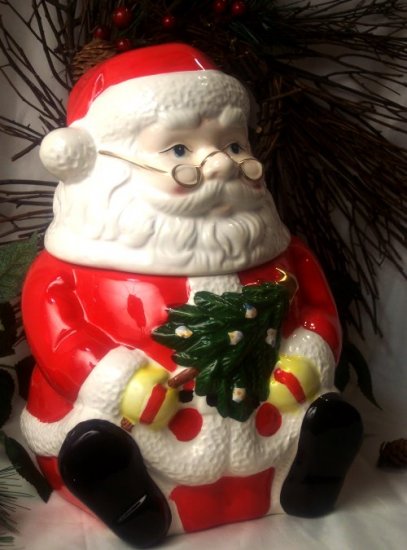 Santa Cookie Jar