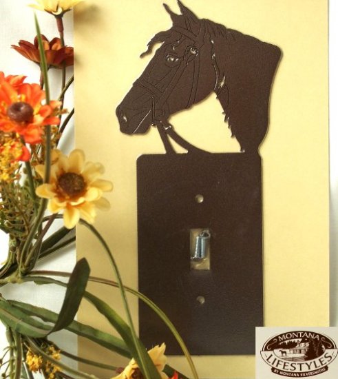 Montana Silversmith Light switch Cover "Horse head"