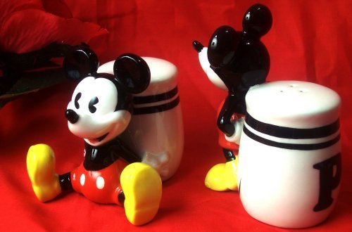 Mickey Mouse "Pie-Eyed" Salt & Pepper Shakers