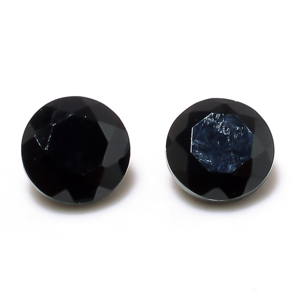 Certified Natural Black Spinel AAA Quality 2.5 mm faceted Round 5 pcs lot