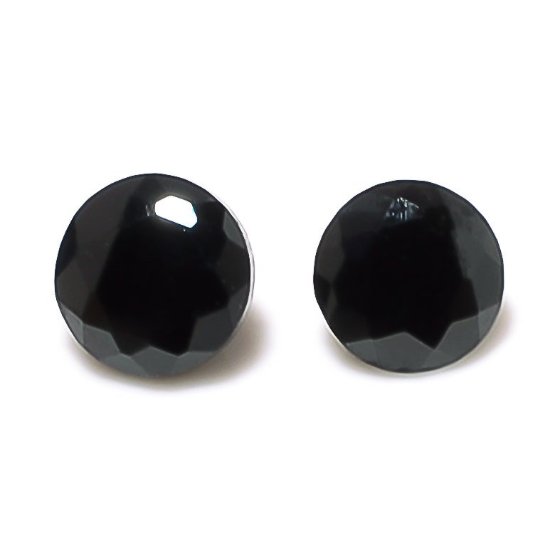 Certified Natural Black Spinel AAA Quality 4 mm faceted Round 5 pcs lot