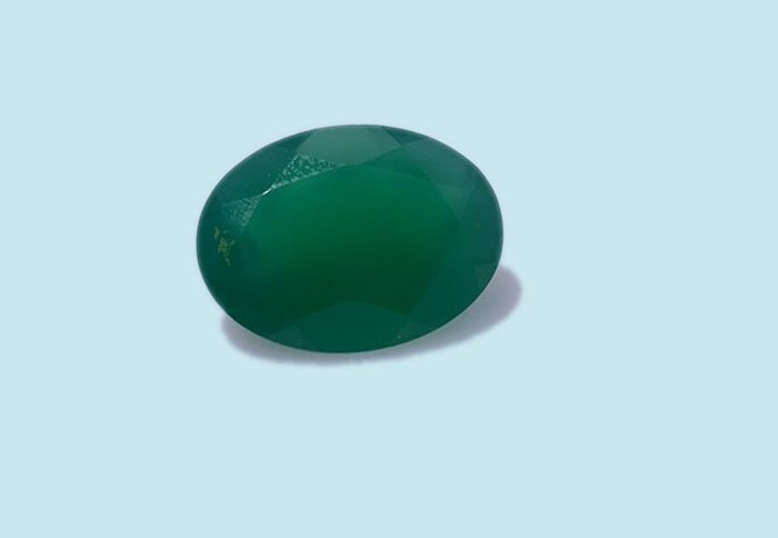 Certified Natural Green Onyx AAA Quality 10x14 mm faceted Oval 1 pc