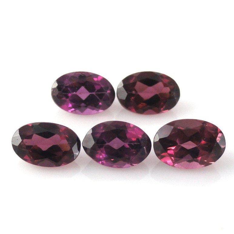 Certified Natural Rhodolite AAA Quality 4x3 mm Faceted oval 50 pcs lot