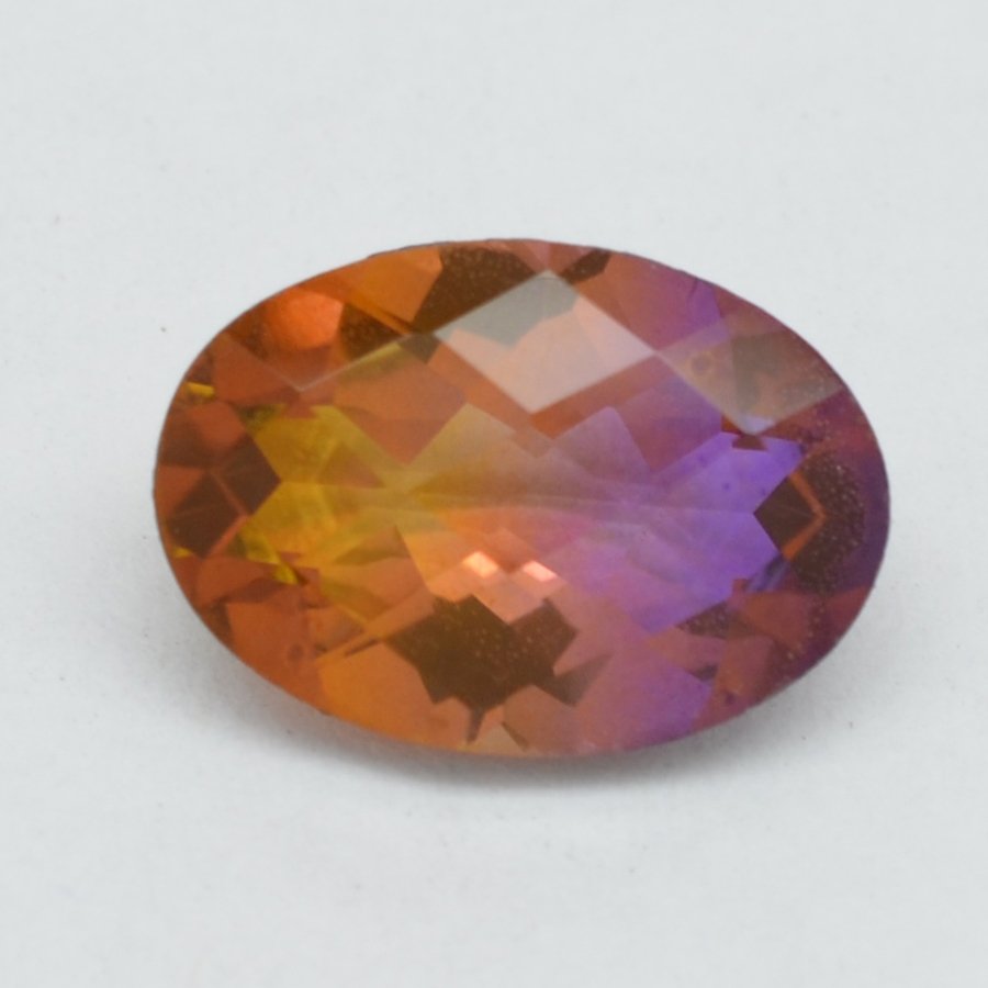 Certified Quartz Doublets bi-Color AAA Quality 11x9 mm Faceted Oval 25 pcs lot