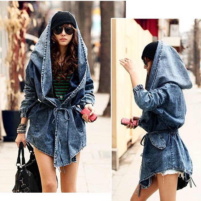 Denim Hoodie/Chaqueta Vaquera Wh312 Kawaii Clothing
