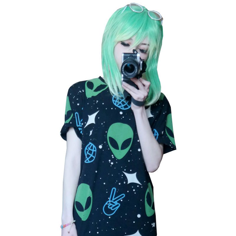 Alien T-Shirt Camiseta WH102 Kawaii Clothing