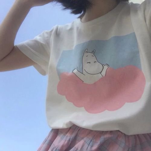 Moomin T-Shirt Camiseta WH156 Kawaii Clothing