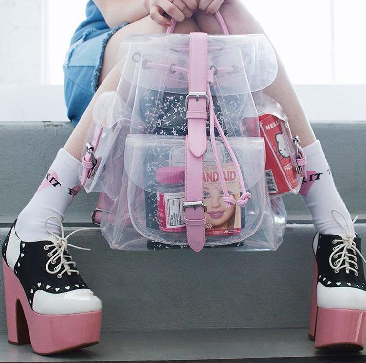Transparent Backpack / Mochila Transparente WH348 Kawaii Clothing