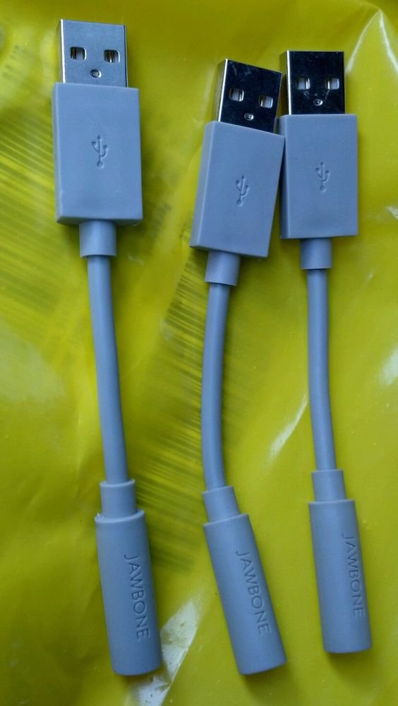 3 Short USB Charging Cable Wire for Jawbone UP and Up 2 Bracelet Armband Charger