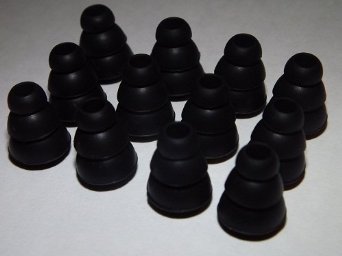 12 Large Triple Flange Silicone Earbuds Upgrade for Skullcandy Sound Isolating