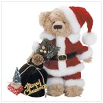 Plush Santa Bear with Bag
