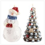 Snowman and Christmas Tree