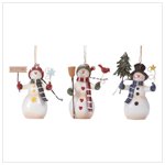Snowman Ornament Set