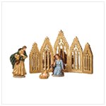 Nativity with Mirror Backdrop