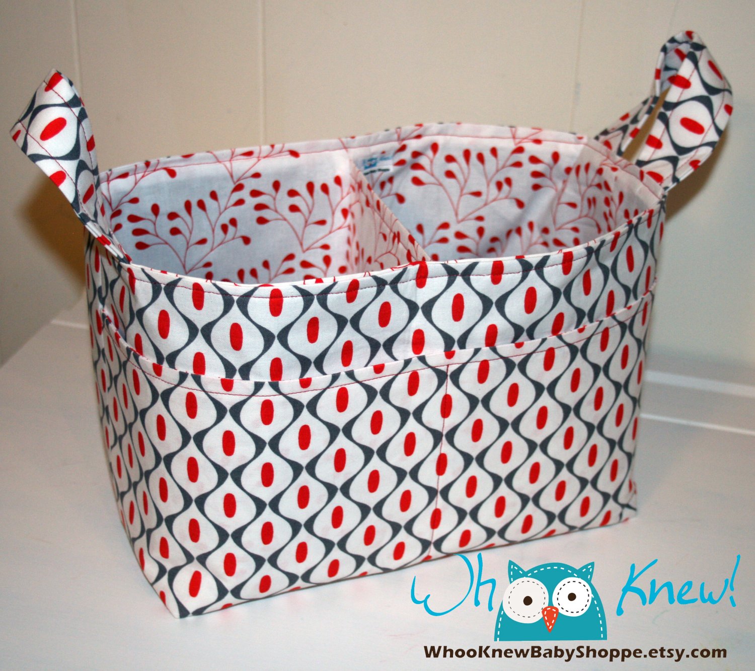 Fabric Storage Basket, Diaper Caddy