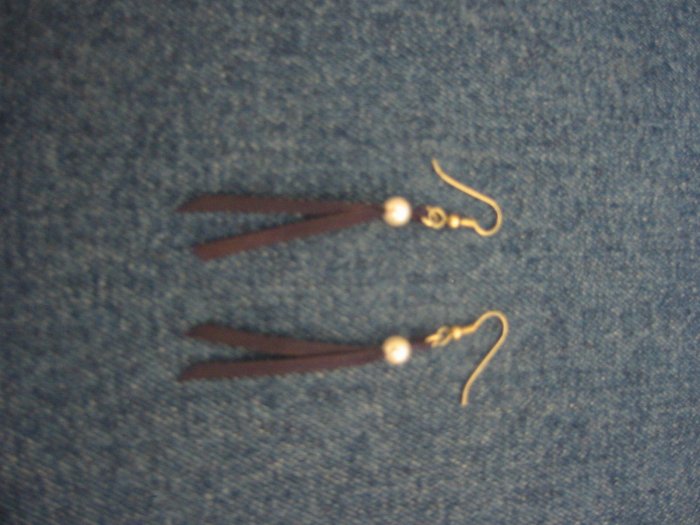 Black Ribbon Earrings