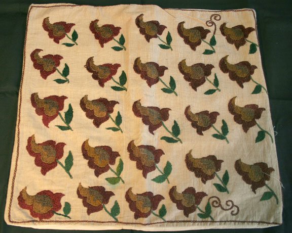 Embroidered Pillow Cover
