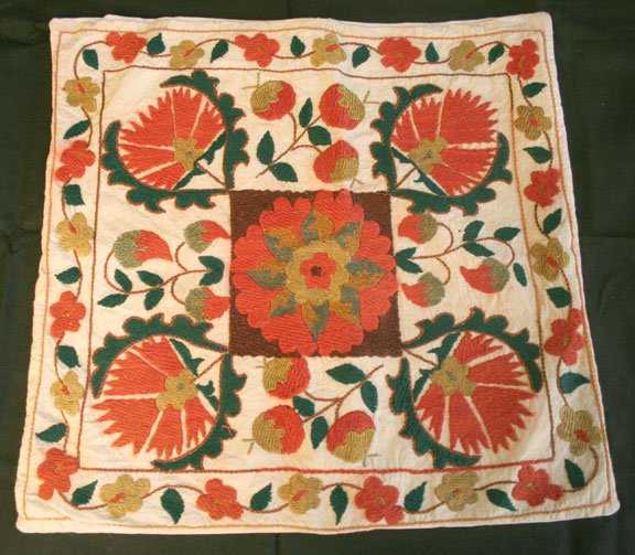 Embroidered Pillow Cover