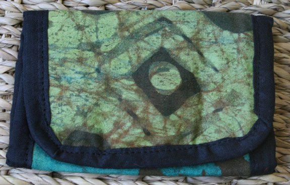 African Cloth Tri-fold Wallet