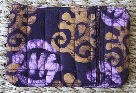 African Cloth Zip Purse
