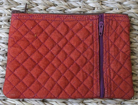 African Cloth Zip Purse