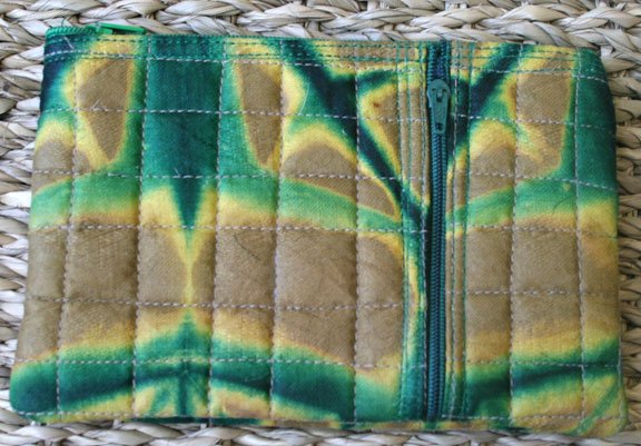 African Cloth Zip Purse