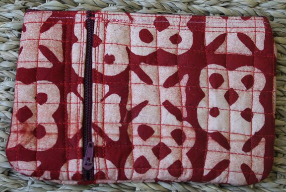 African Cloth Zip Purse