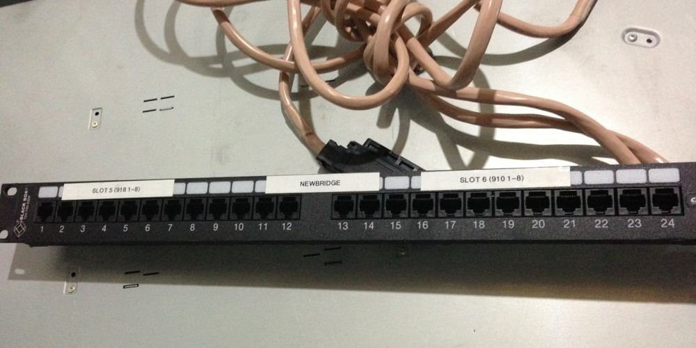 Black Box GigaBase CAT5 24-Port Patch Panels 724-746-5500 (#3.3)