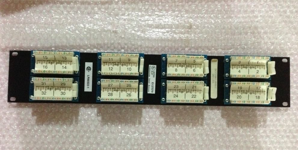 AT&T E137579 1100CAT5 MODULAR JACK ETHERNET NETWORK PANEL 48 PORT
