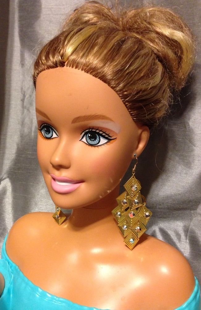 Gold Tone Thin Metal Chandelier Drop/ Dangle Lightweight Earrings Hook