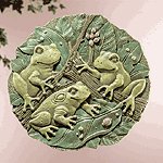Garden Frogs Wall Plaque