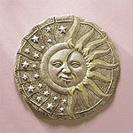 Alabastrite Sun & Star Garden Plaque