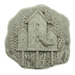 Alabastrite Birdhouse Garden Plaque