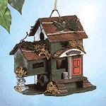 Wood Bed & Breakfast Birdhouse