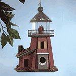 Wood Lighthouse Birdhouse