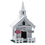 Wedding Chapel Wood Birdhouse