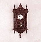Hardwood Hand-Carved Clock