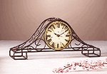 Metal Wire Mantle Clock