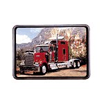 Red Big Rig Wall Clock